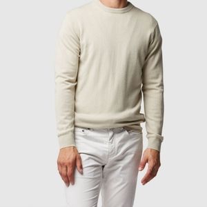 RODD & GUNN NEW $178 Queenstown Merino & Cashmere Crewneck Sweater Ivory 2XL NWT